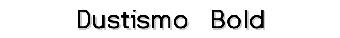 Dustismo  Bold font